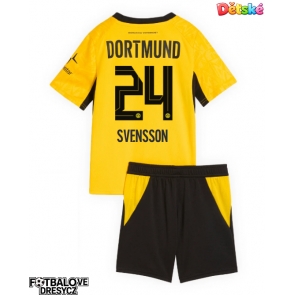 Borussia Dortmund Daniel Svensson #24 Dětské Domácí dres komplet 2026-27 Krátký Rukáv (+ trenýrky)